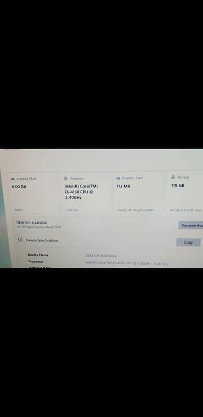 Hp core i3 4th gen complete desktop pc set with acer 22 inch monitor