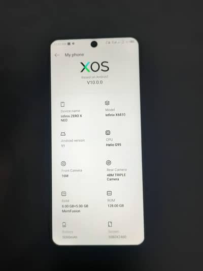 Infinix Zero X Neo 8/128gb urgent exchange or sale