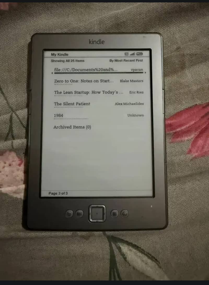Amazon Kindle 4th Gen E-Reader – Lightweight & Perfect Working 1