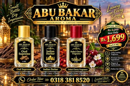 ABU BAKAR AROMA | Premium 6ML Perfumes