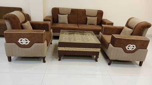 Brand new sofa set without table premium fabric modern design