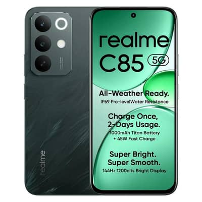 Realme C85 8+8 /256. waterproof within warranty not rough total genuin