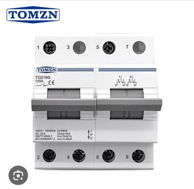chang over switch 125 amp