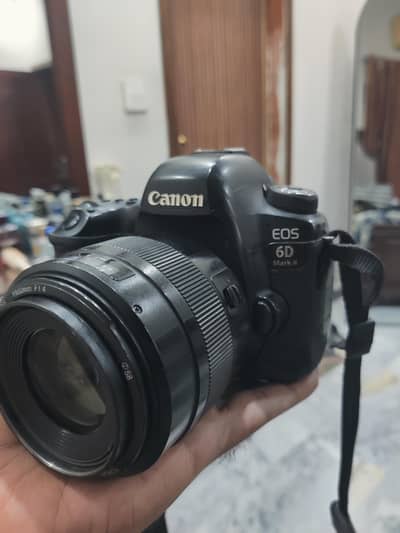 canon 6d mark ii full frame dslr camera with 50mm 1.4 lens