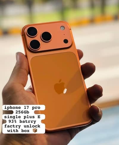 iphone 17 pro 256gb factory unlock 93% Health 10/9 with box
