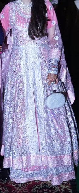 Walima Bridal Dress Maxxi Pink color