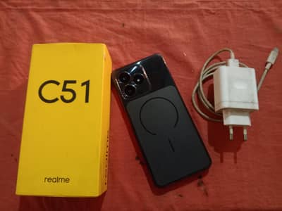 Realme C51 4+8/128 Touch Gilass change FULL BOX Exchange Possible