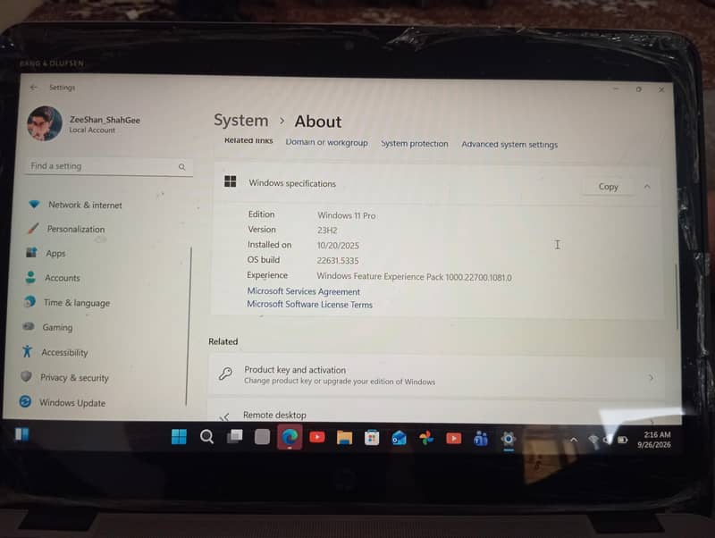 HP laptop 1