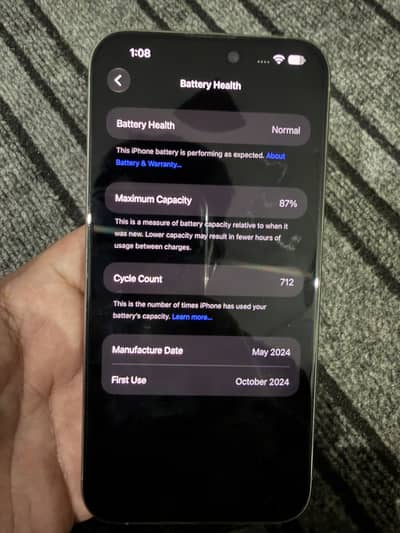 iPhone 15 Pro Max PTA Approved, 256GB, Like New, Scratchless 10/10