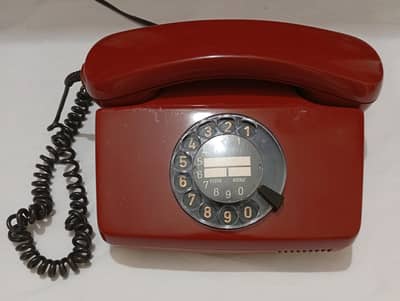 Antique classic vintage rotary old Dial telephone set