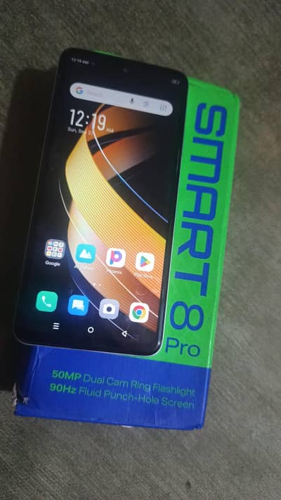 Infinix Smart 8 Pro 4+4 128 with box