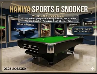 Haniya Sport & Snooker | Football Games |Table Tennis |Pool | Carrom