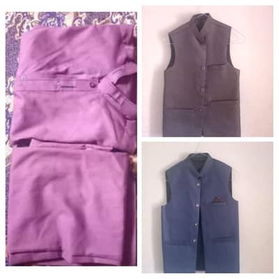 Brand New waistcoats and shalwar qameez. .