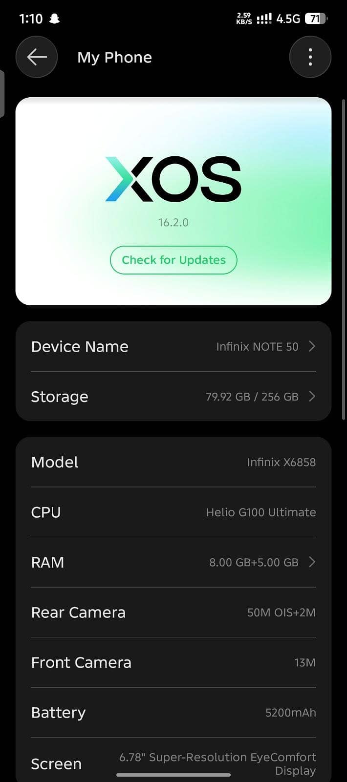 Infinix Note 50 5