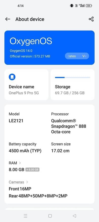 One Plus 9 Pro