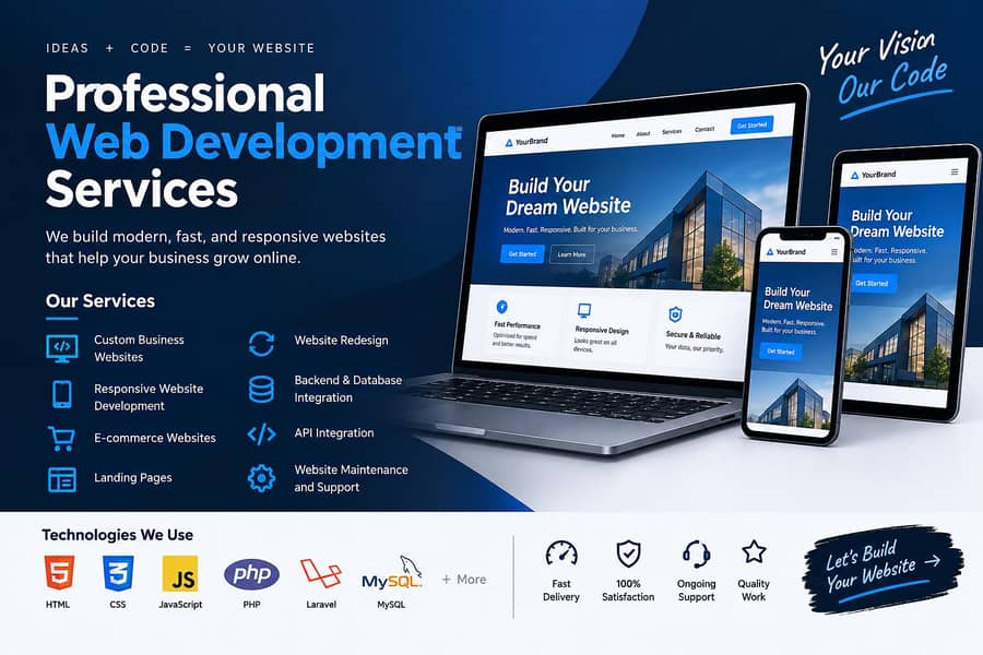 Website Development for Your Business Custom Web Development & Design 0