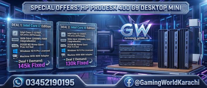 Hp Prodesk 400 G9 Desktop Mini i7 12700T 13500T 16GB DDR4 512GB NVME