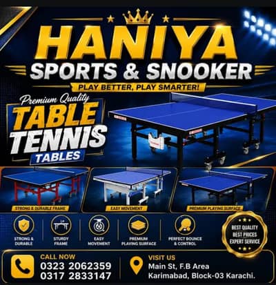 HANIYA SPORT & SNOOKER TABLE TINNES POOL BALL FOOTBALL GAME  BILLIARDS