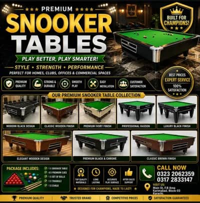 Snooker Table New & Used Available | Snooker hole sale /Rasson/Cue