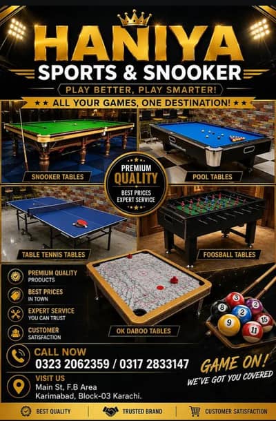 Football game/ Foosball Game / Carom Board/ Lodo / Chess