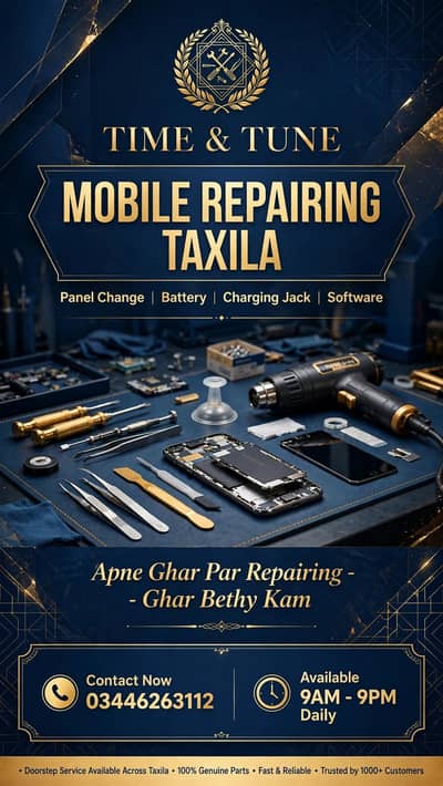 MOBILE REPAIRING TAXILA - Ghar Par - Time & Tune