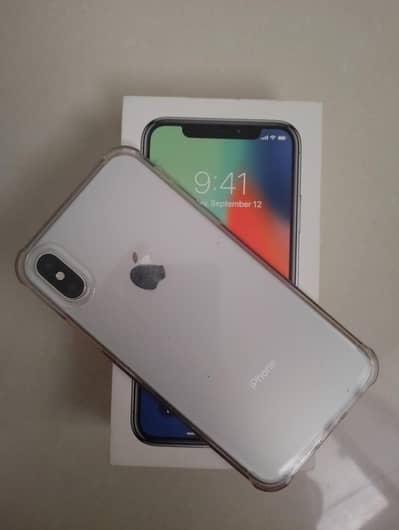 iPhone x 64 GB PTA Approved with IMEI match box