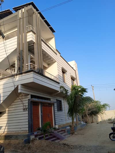BRAND NEW 120 Sq. Yards GROUND + 1 HOUSE FOR SALE