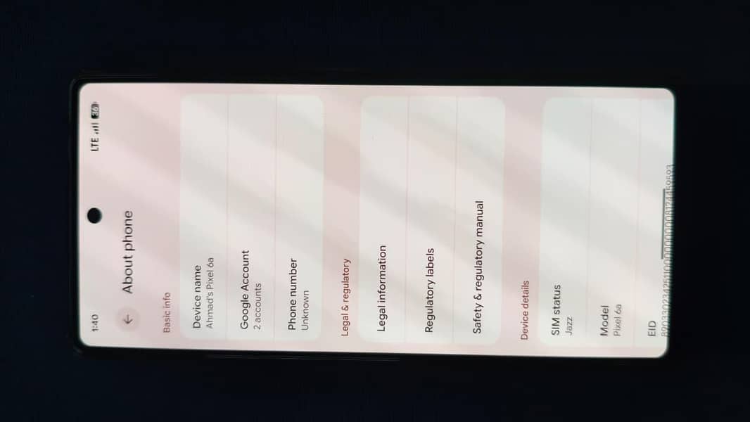 Google Pixel 6a 9