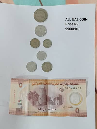 different coin & Note price shown in this picture