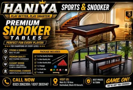 Snooker Table \ Royal Edittion \ Snooker Cues \ Snooker Accessories