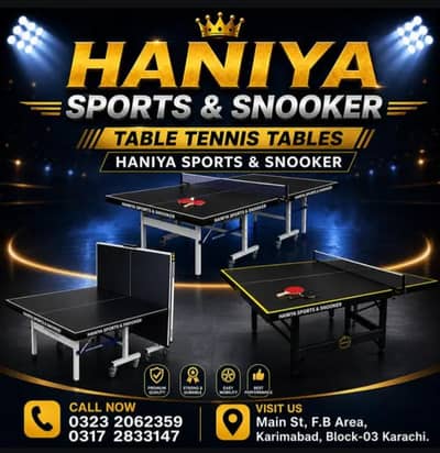 HANIYA SPORT & SNOOKER TABLE TINNES POOL BALL FOOTBALL GAME  BILLIARDS