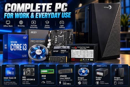 intel i3 - 10th gen pc
