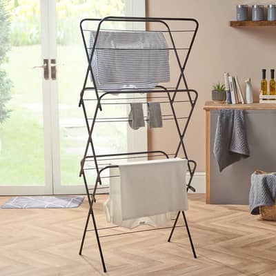 Premium 3-Tier Zigzag Clothes Drying Rack