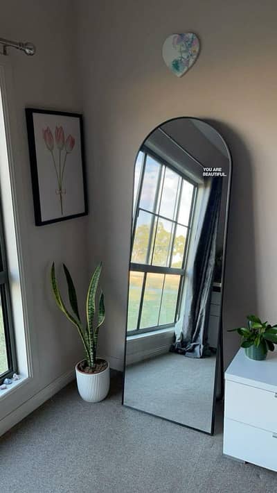 Premium Full Length Mirror | Luxury Mirrors by Aura | Gold & Black
