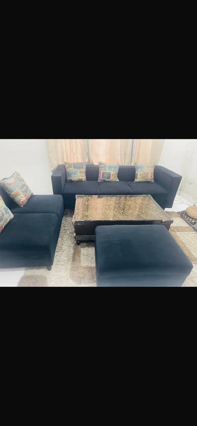 Black sofa set