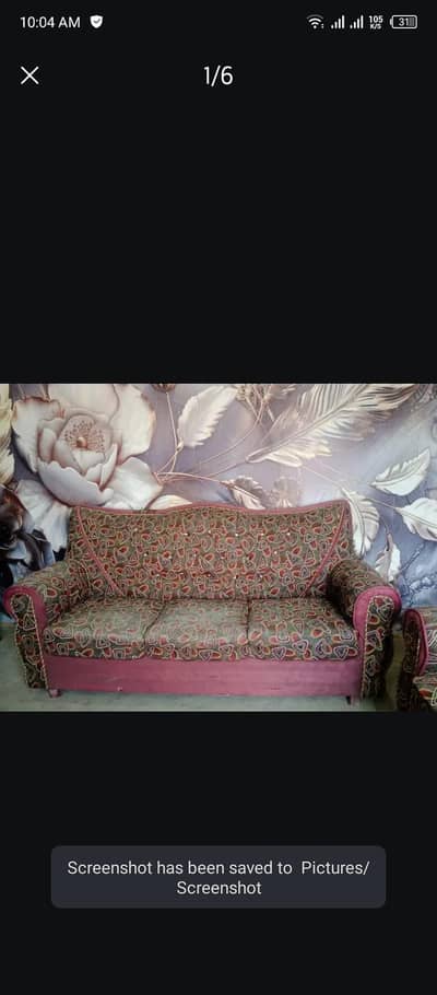 1 3 seater sofa or 1 single seater size large