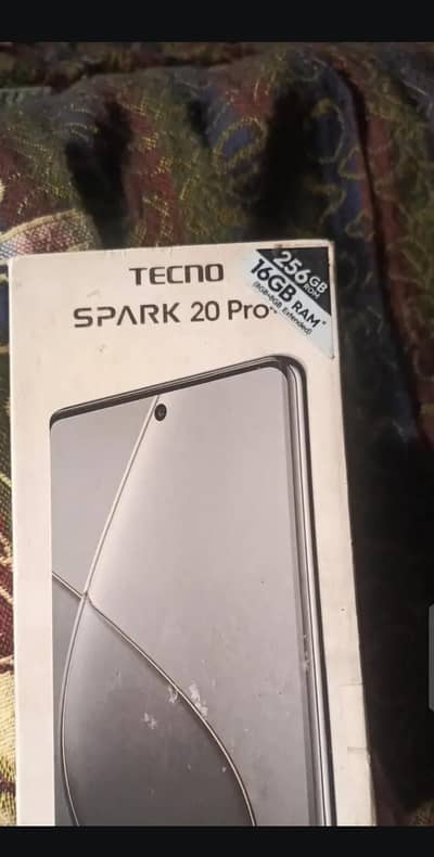 Tecno Spark 20 Pro Plus 16 256 box and charger Oregonal sat ha