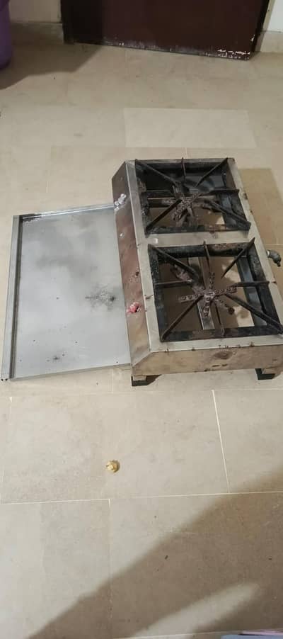 2-Burner Gas Stove for Sale — Unused, 6 Years Stored. '