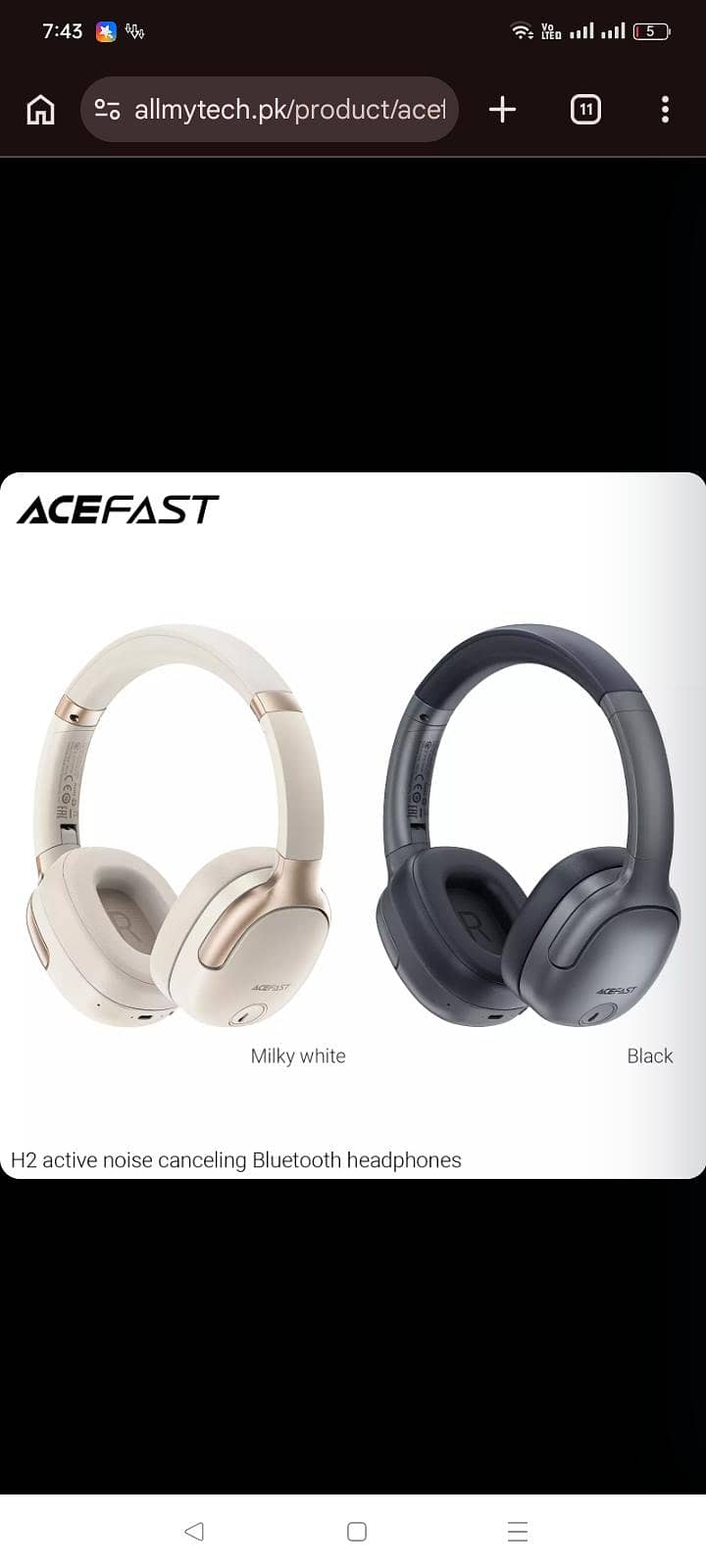 Acefast  Headphone 1