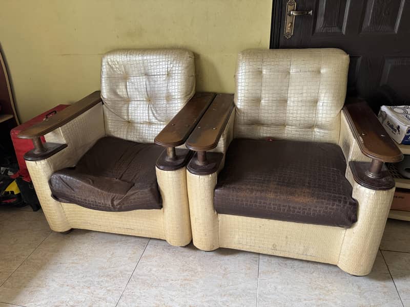 2 sofa set 7 seter 6