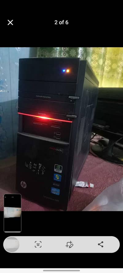 complete running setup pc cpu monito