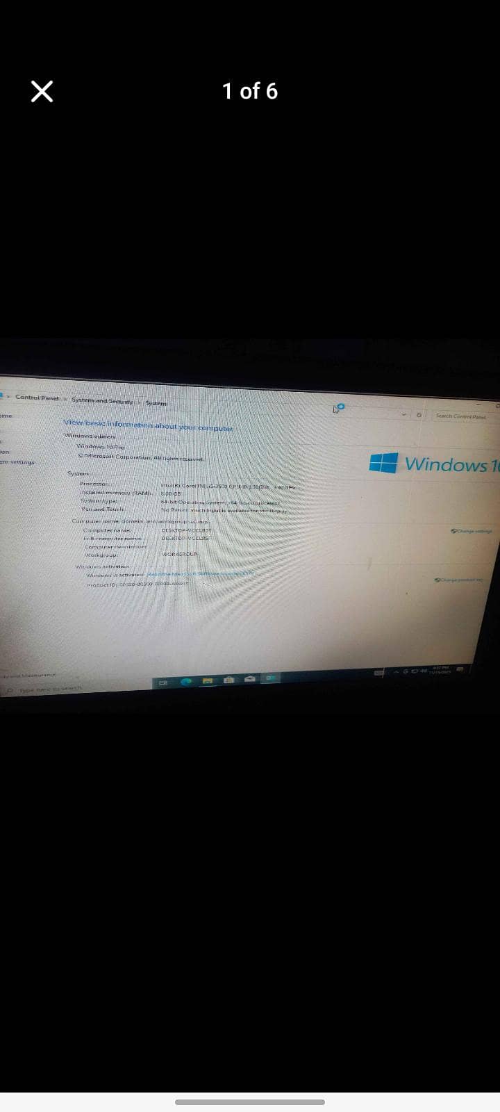 complete running setup pc cpu monito 1