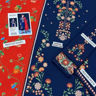 Winter Collection Dhanak 3 Piece Unstitched Suit