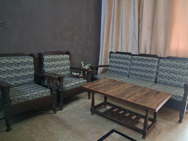 Sofa set 5 seater solid wood 0