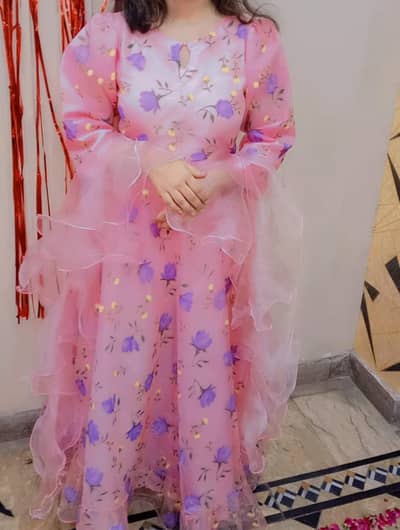 pink flower work froq