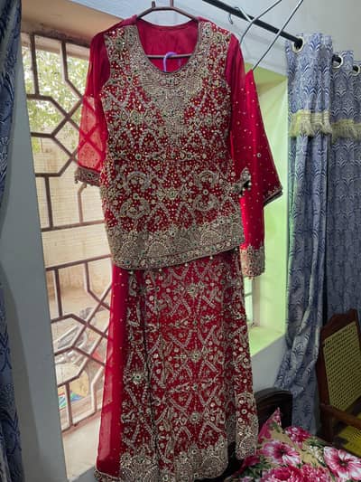 Bridal Lehenga Set + FREE Jewelry
