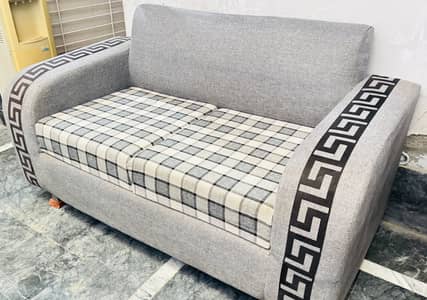 3 seater grey sofa set with Versace style