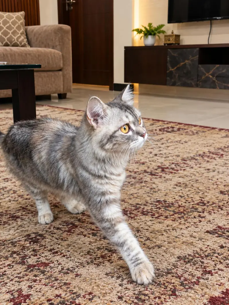 Beautiful Silver Grey Persian Cat – Healthy & Fluffy — photo 3