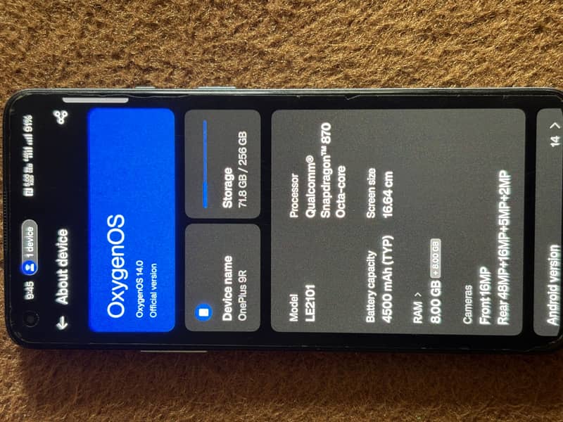 One Plus 9R 1