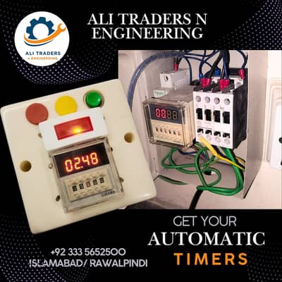 Submersible pump water motor auto on off digital programmable Timer